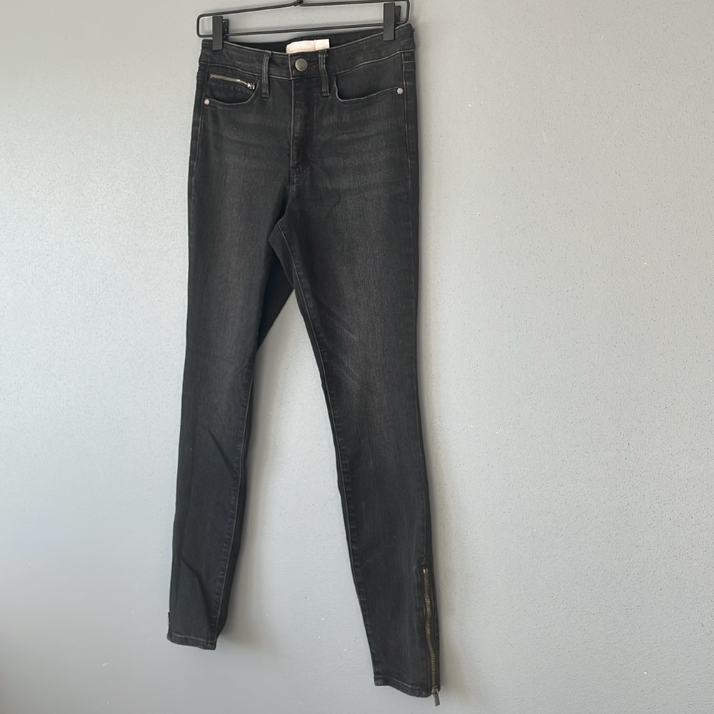 Athelta Sculptek Zip Ankle Stretch Skinny Jeans - Size 4 - carbon wash - Picture 4 of 13